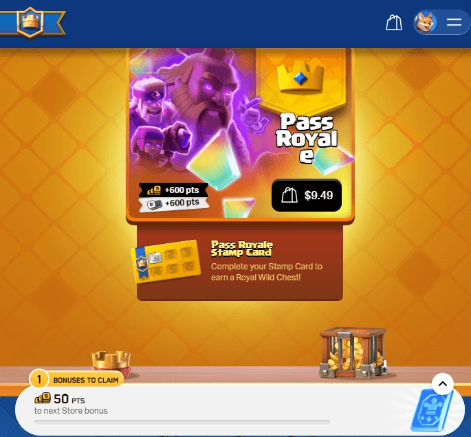 Supercell Store page